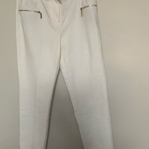 IVANKA TRUMP SKINNY LEG WHITE PANTS